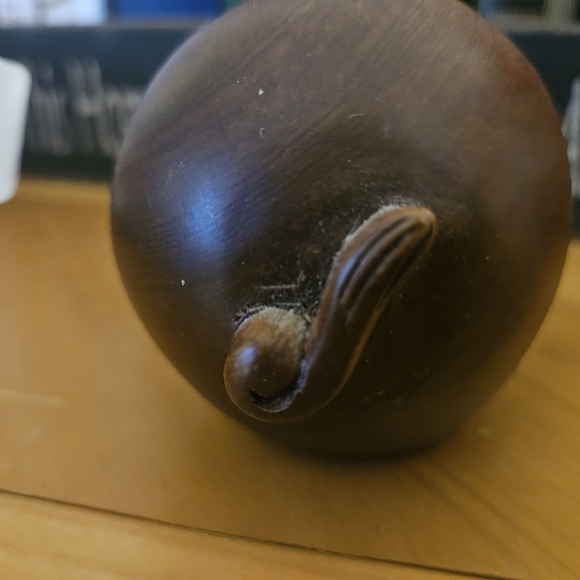 Vintage Japanese Happy Boxwood Carved Pig - Picture 5 of 13